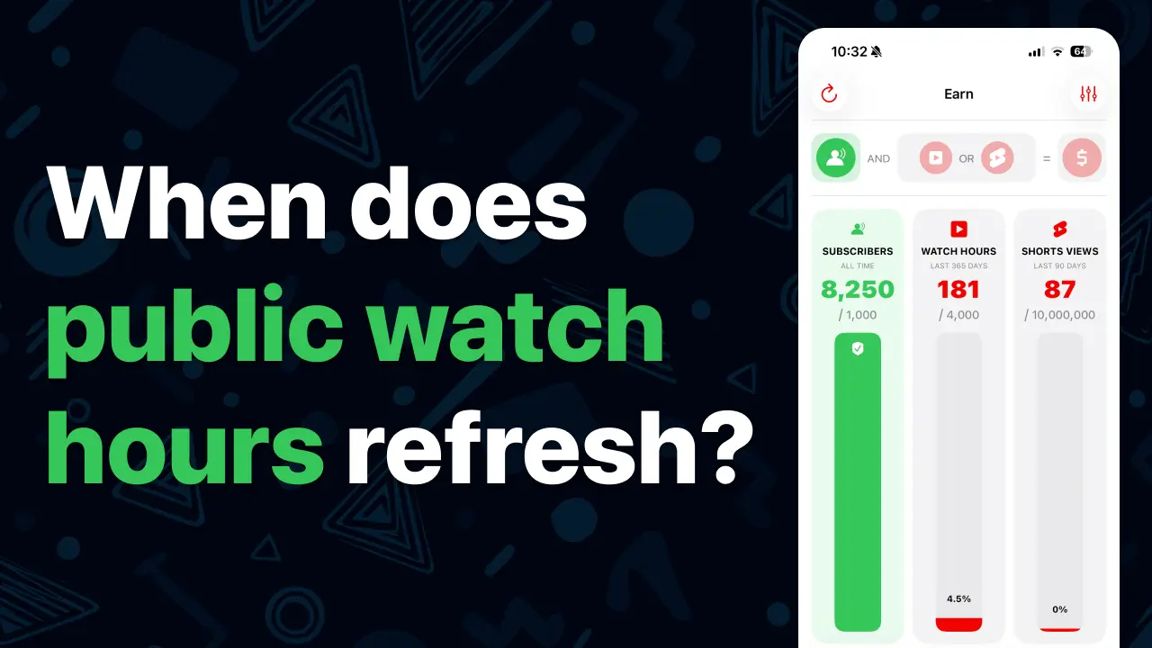When does public watch hours refresh?