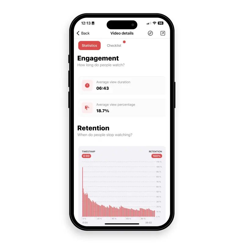 Understand how to improve your video quality with YT Tracker's audience retention feature.